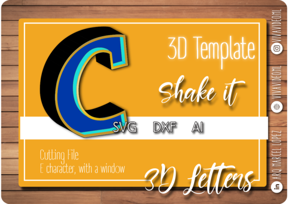 3D Letter with Window C: 3D SVG Shapes Review