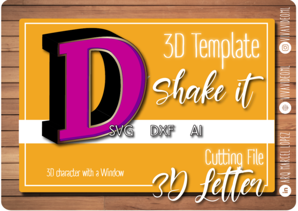 3D Letter with Window D: 3D SVG Shapes Review