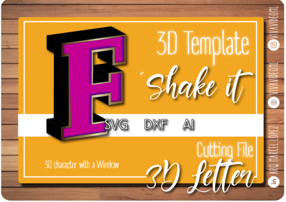 3D Letter with Window F: 3D SVG Shapes Review