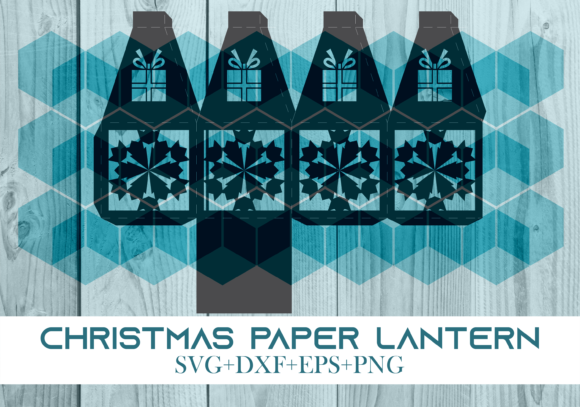 Christmas Paper Lantern Series 0023: Festive 3D SVG for Seasonal Branding