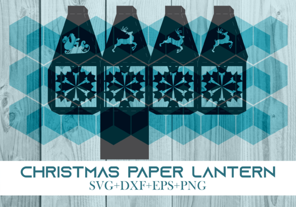 Christmas Paper Lantern Series 0024 – A Festive 3D SVG for Holiday Digital Sellers