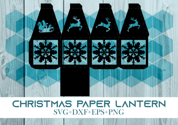 Christmas Paper Lantern Series 0037 – A Festive 3D SVG for Holiday Crafting