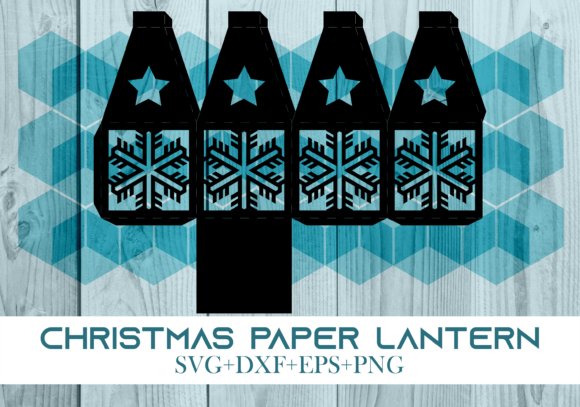 Christmas Paper Lantern Series 0235: A 3D SVG for Festive Branding and Holiday Visuals