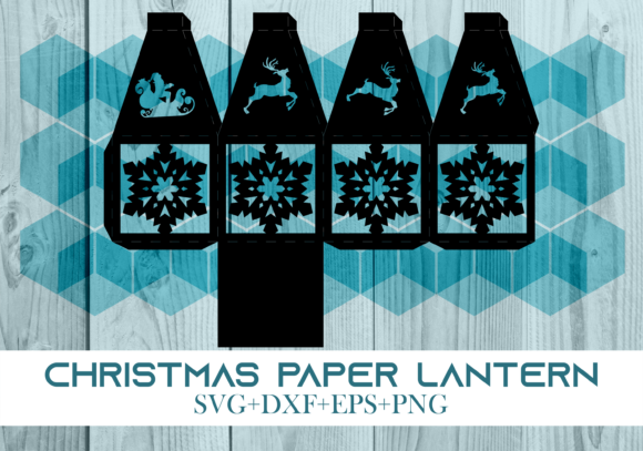 Christmas Paper Lantern Series 0297: A 3D SVG for Festive Branding and Holiday Design Projects