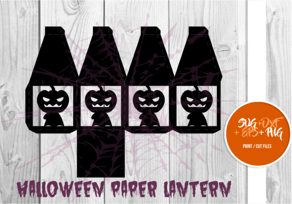 Halloween Paper Lantern Series 050: 3D SVG Shapes