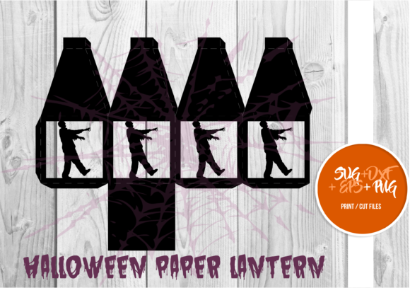 Halloween Paper Lantern Series 129: 3D SVG for Holiday Shapes