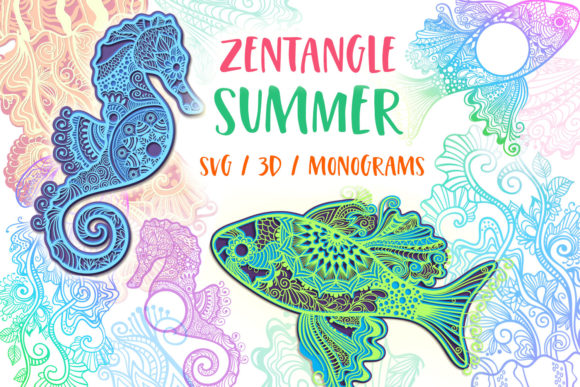 Zentangle Summer Bundle: 3D SVG Shapes Review